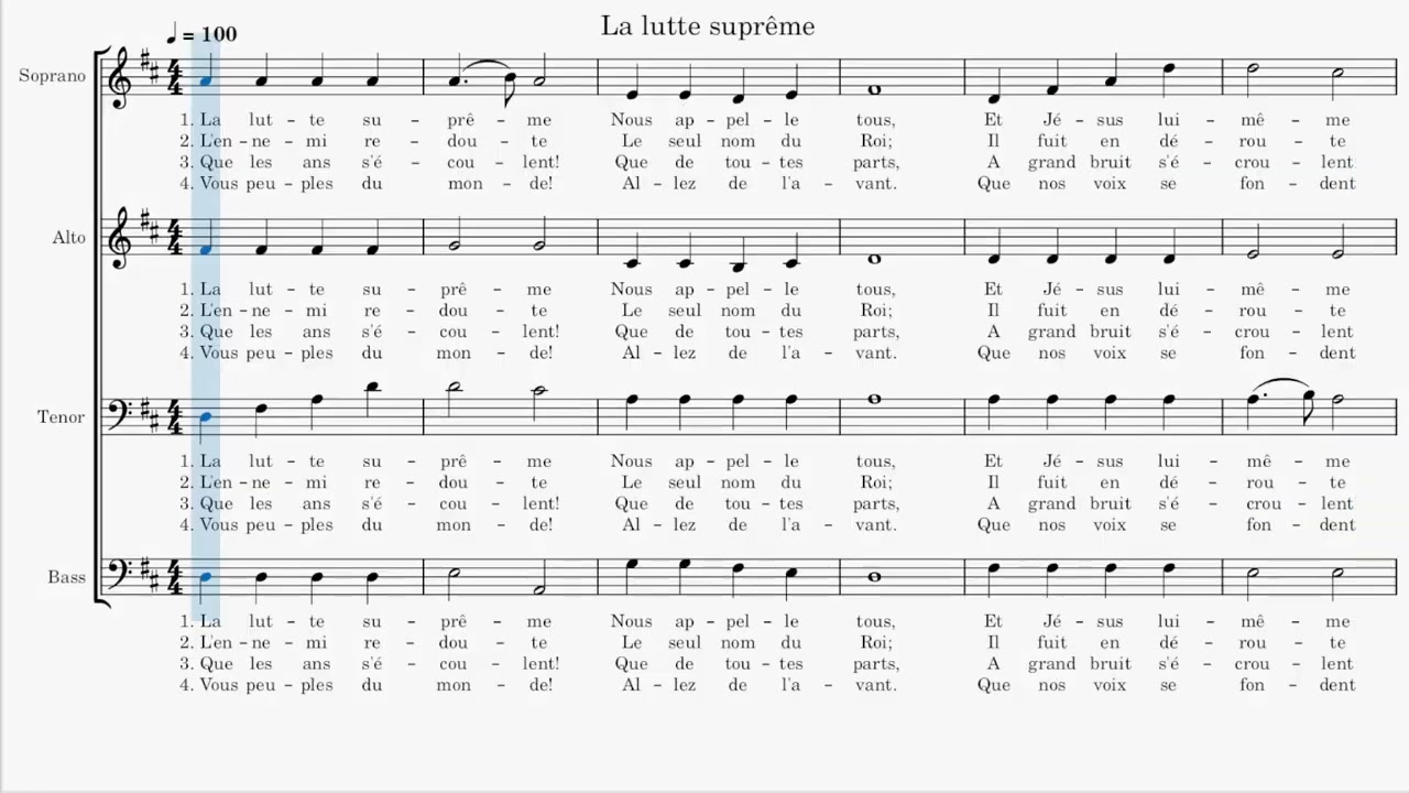 La lutte suprême (Cantique No 157)