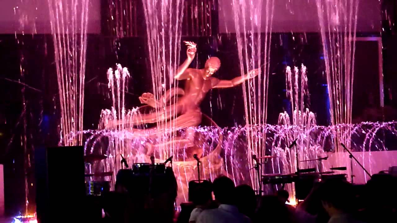 Water carrousel show in Grand Indonesia shopping mall