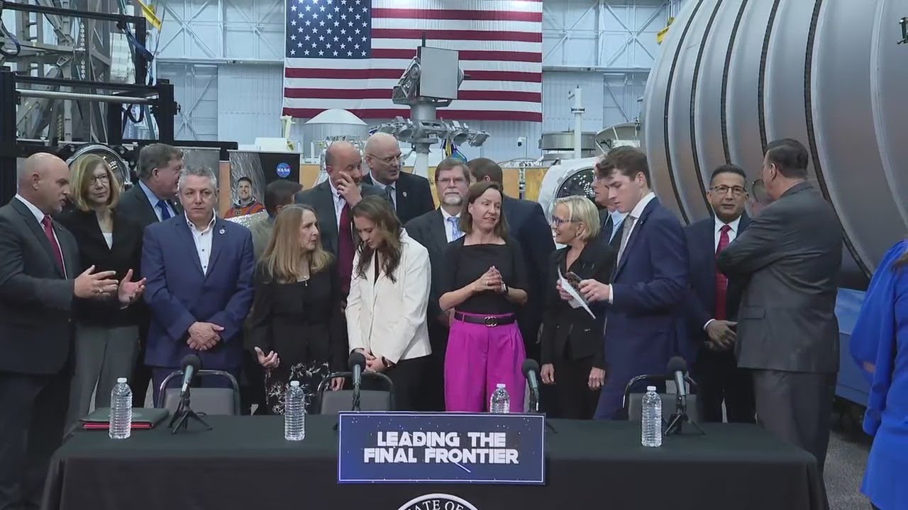 Announcement at NASA's Johnson Space Center