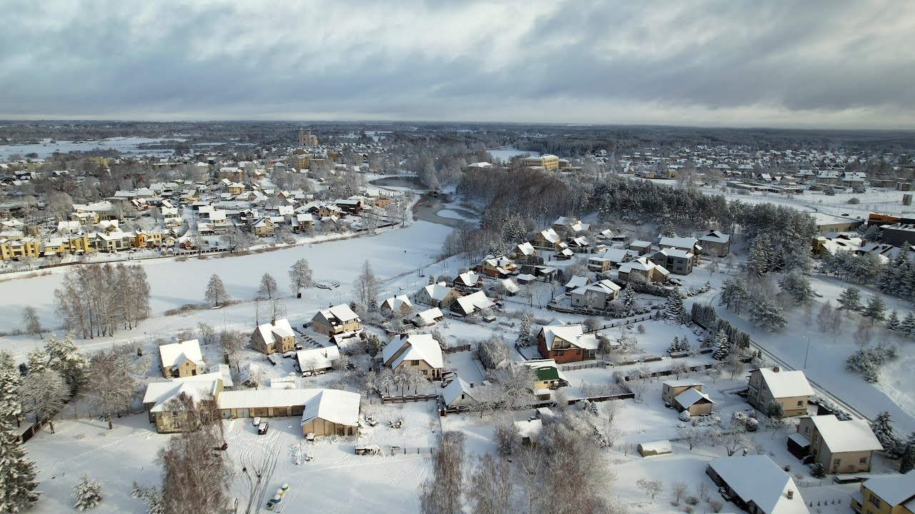 Molėtai. Permainingi vasario orai - Molėtai. Changeable February weather.