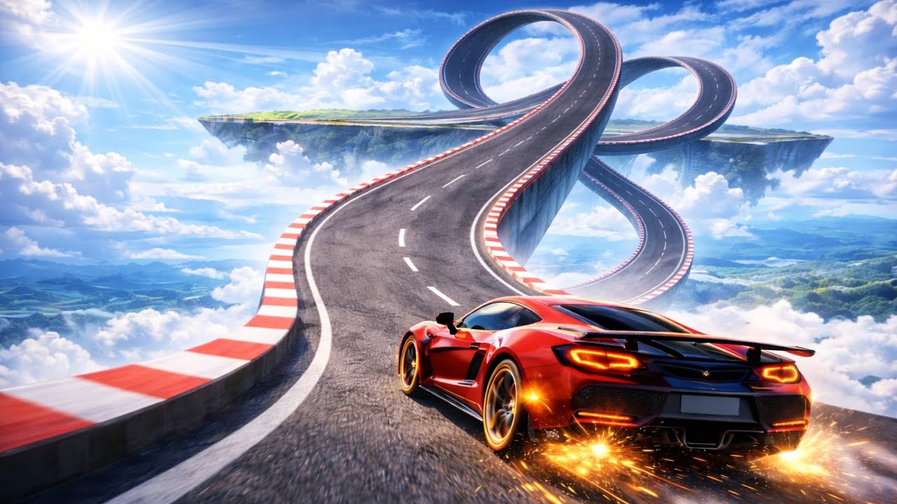 999 KM/H Car Jump on Impossible Mega Ramp! 😱 Crazy Racing Challenge 🚀