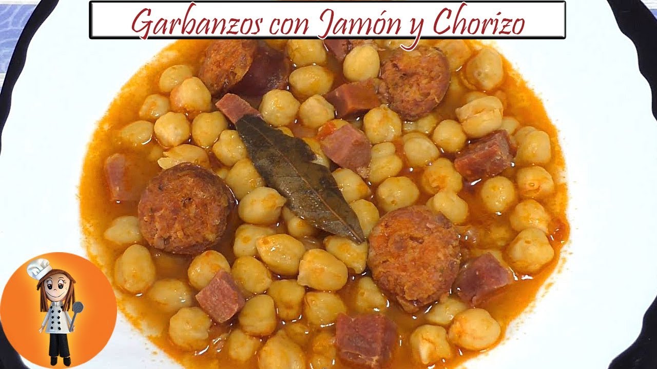 Garbanzos con Jamón y Chorizo | Receta de Cocina en Familia