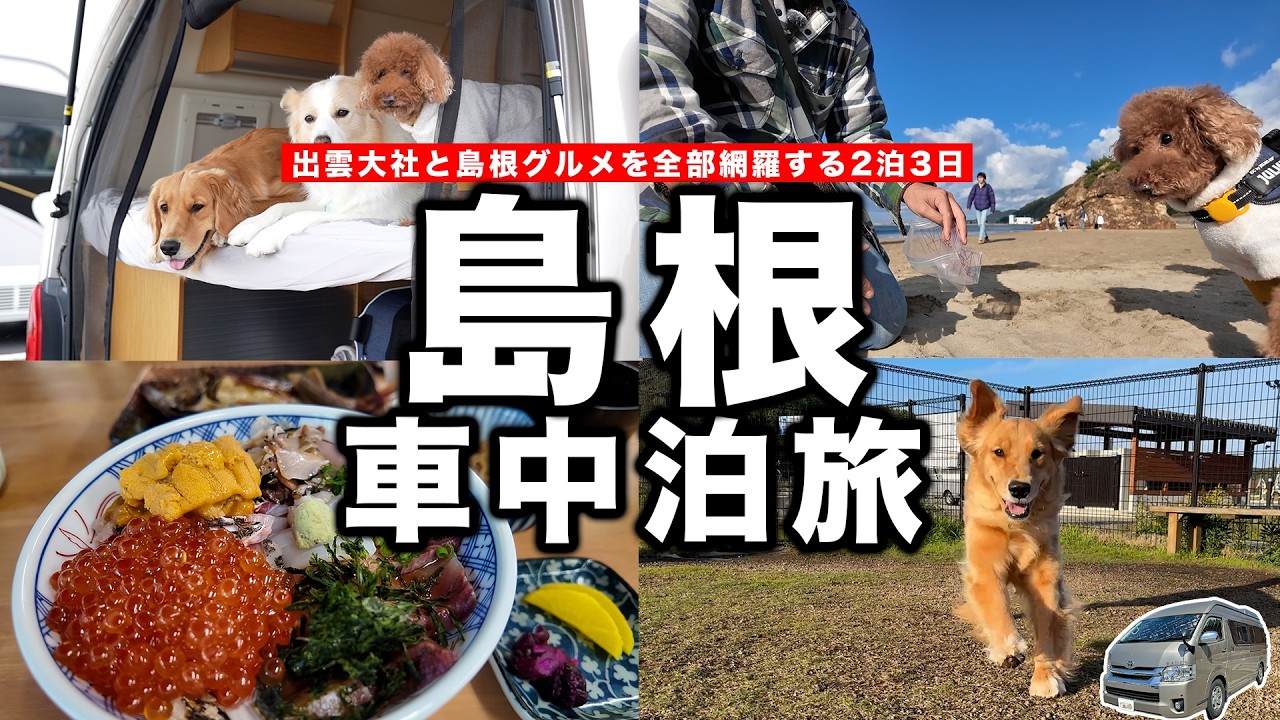【島根2泊3日】犬連れ車中泊で行く出雲パワースポット巡り。2泊3日で日本3大美人の湯と島根グルメを堪能できる旅行プランはこれ！