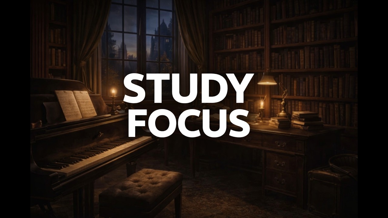 Dark Academia Study Focus (43 Minutes) | Calm Piano for Deep Work