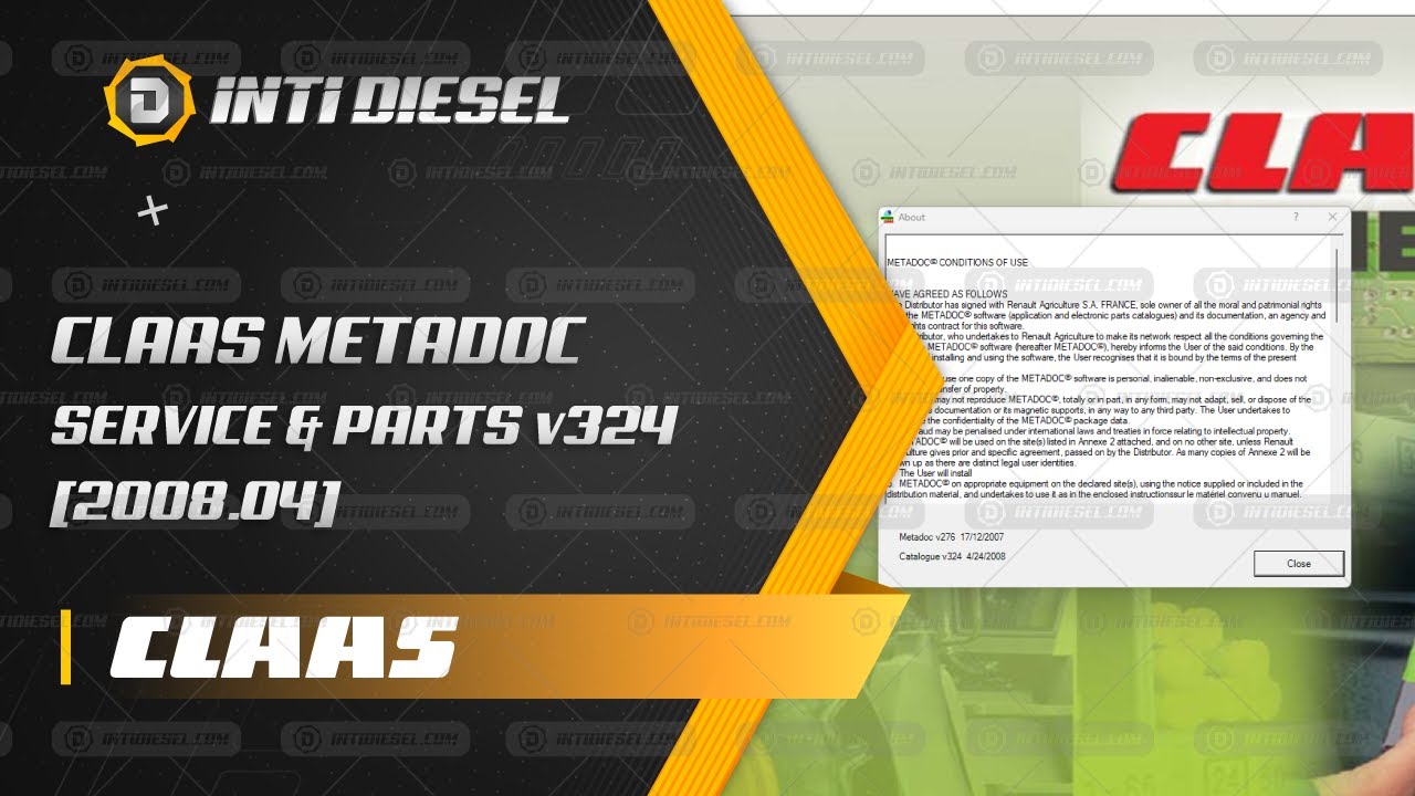 Activación de CLAAS METADOC SERVICE & PARTS v324 [2008.04]