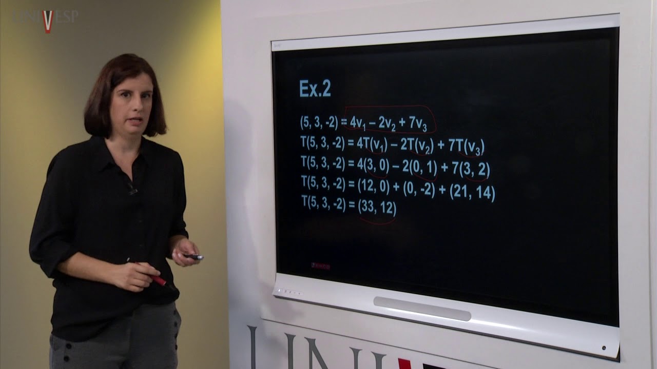 Álgebra Linear - Aula 10 - Resolução de exercícios e operadores lineares