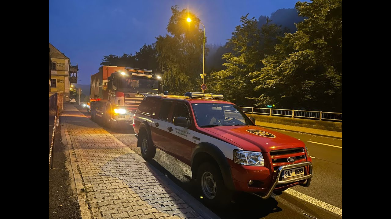 ODŘAD HZS OLK - rozsáhlý lesní požár HŘENSKO!