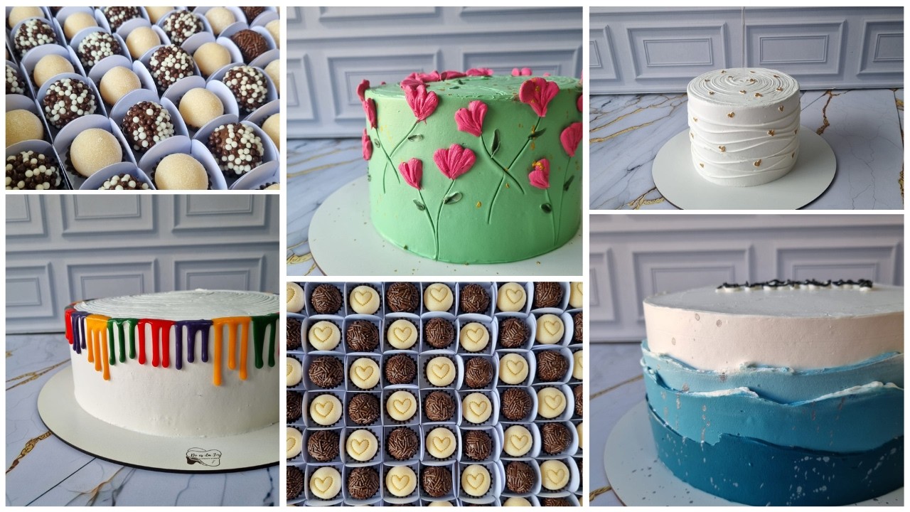 Volteei! Fiz 300 brigadeiros + 8 bolos recheados, 4 dias comigo.