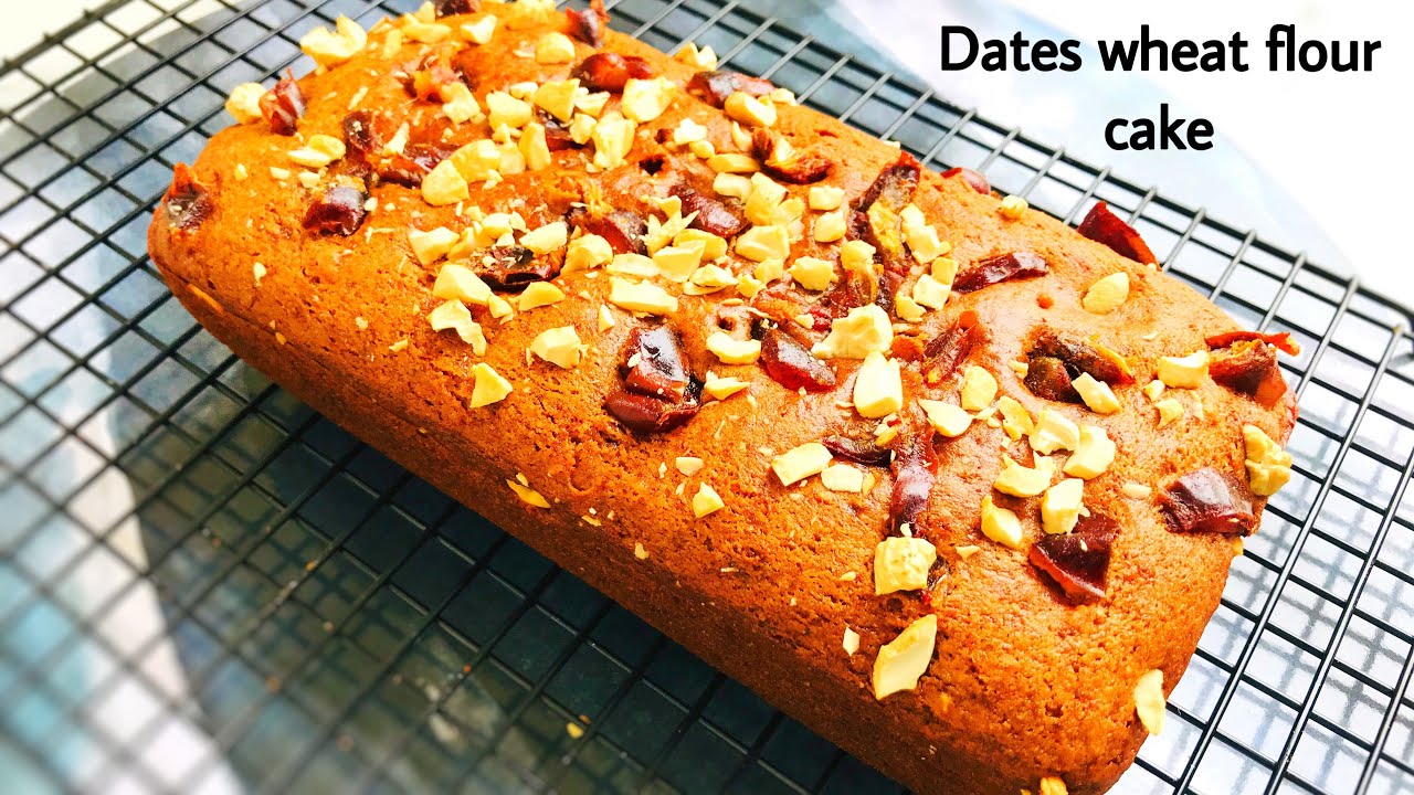 EGGLESS WHEAT DATES CAKE / HEALTHY MOIST CAKE / MAGIC OUT OF HANDS