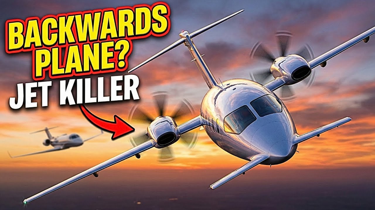 This Propeller Plane DESTROYS Private Jets (And It's Backwards!)