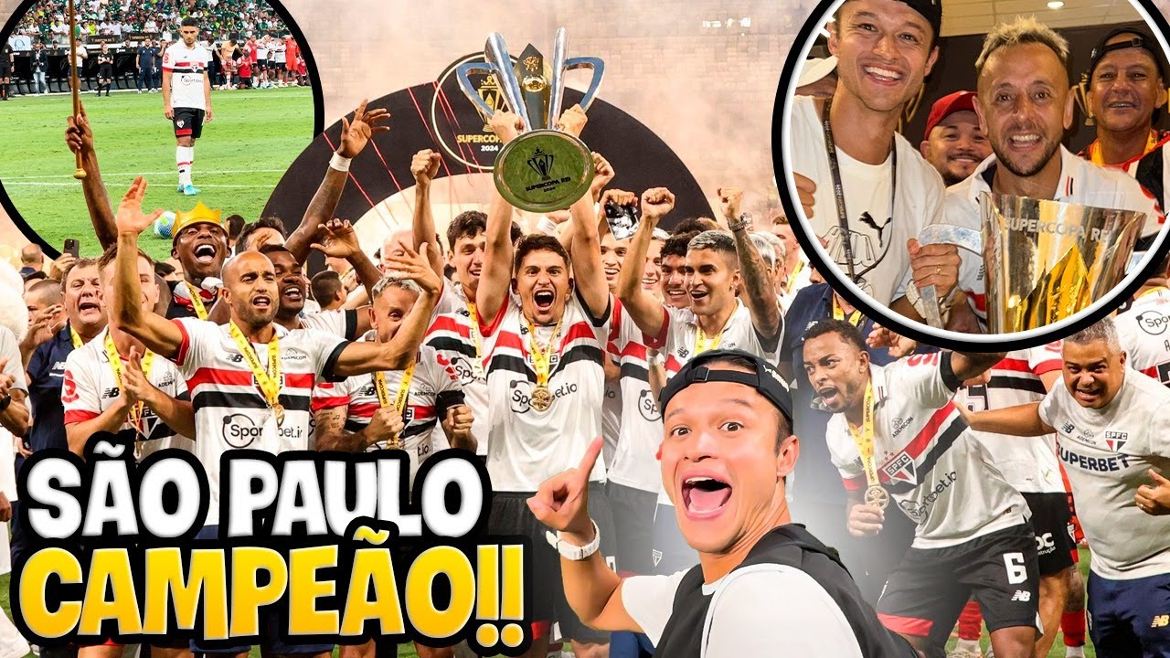 SÃO PAULO CAMPEÃO DA SUPERCOPA NOS PÊNALTIS E EU TAVA DENTRO DO CAMPO!! Sao Paulo x Palmeiras