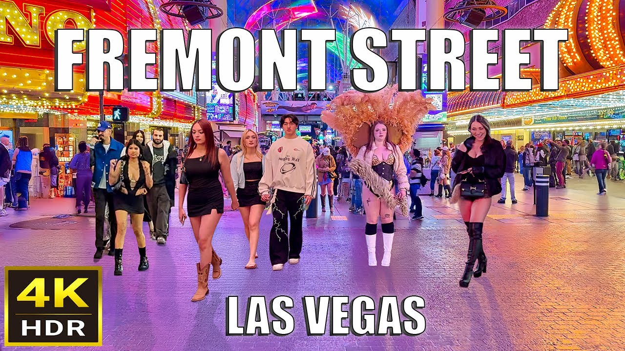 Fremont Street Las Vegas Night Walk - December 2025 - Downtown Las Vegas
