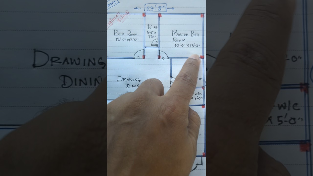 3 bedroom with puja room house plan #home #realestate #drawing #drawing