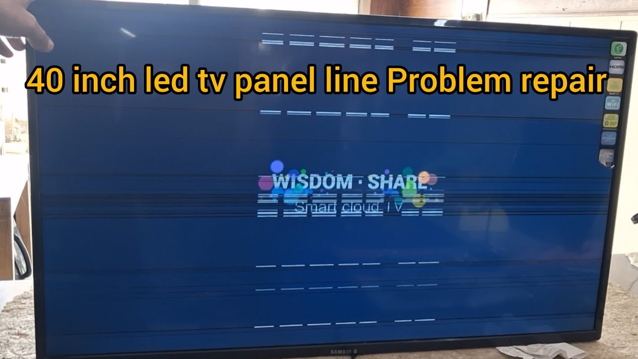 40 inch led tv horizontal line problem solution #ledpanelrepair #ledtv #electronictv 