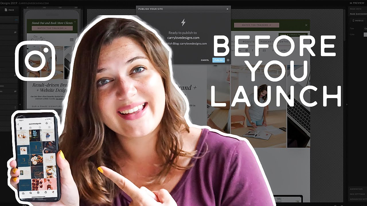 How to Market Your Website on Instagram Before You Launch | Website Launch Social Media Marketing