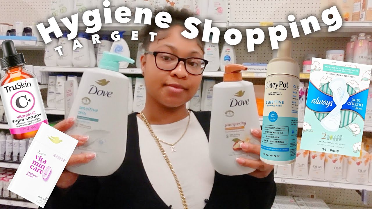 COME HYGIENE SHOPPING WITH ME AT TARGET | SKIN CARE + BODY CARE + FEMININE HYGIENE
