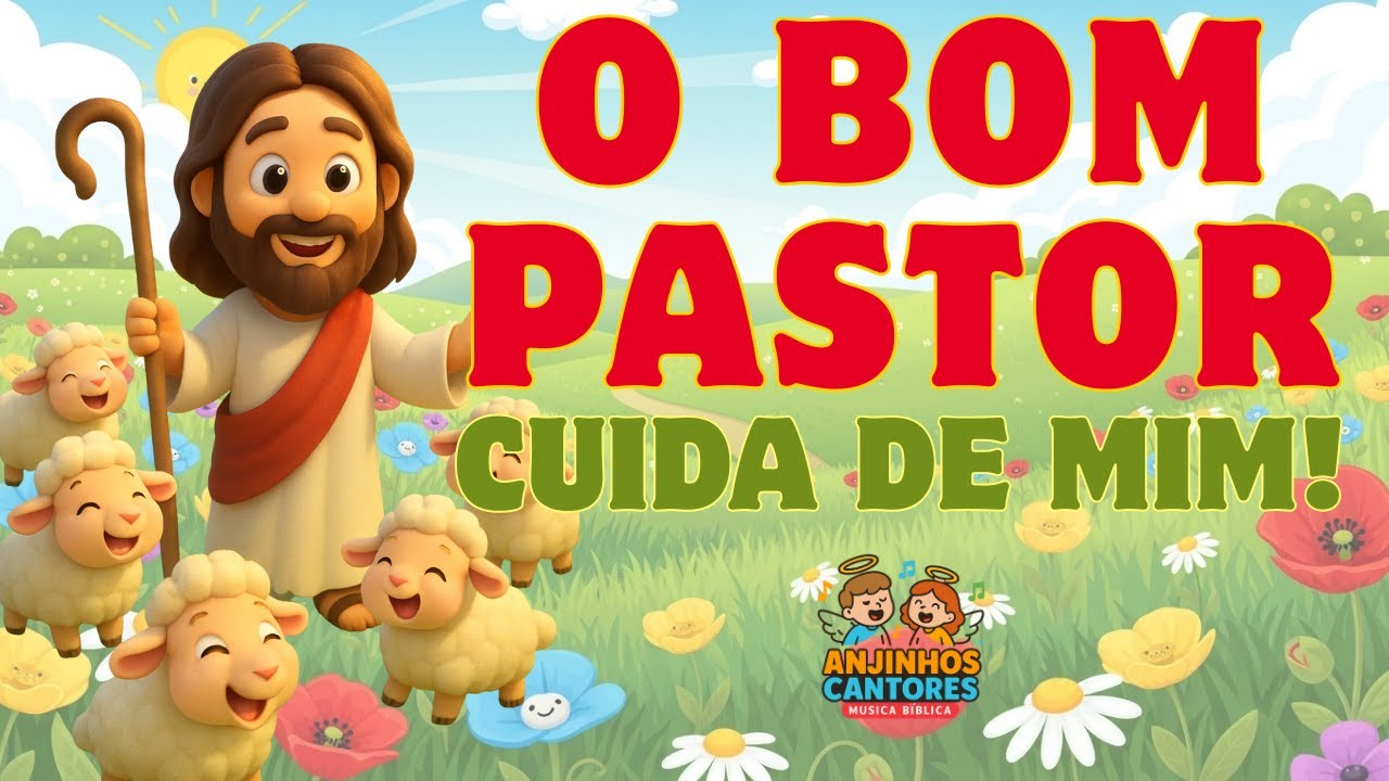 🎶 O Bom pastor cuida de mim 🐑🐑🐑 - Música Bíblica Infantil