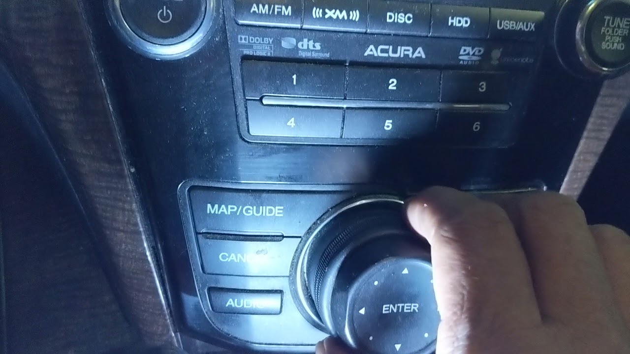 2011   Acura MDX Como Encontrar El S/N de el GPs y Radio Para Obtener el Código, Dificil De Resolver