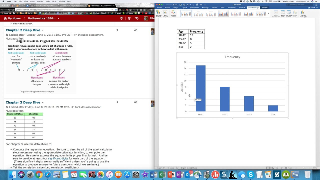 Creating Histograms in MS Word
