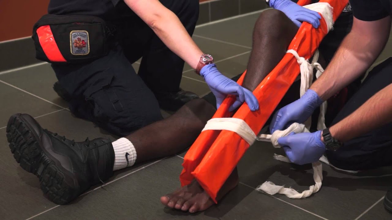 EMT Training - Leg Splinting