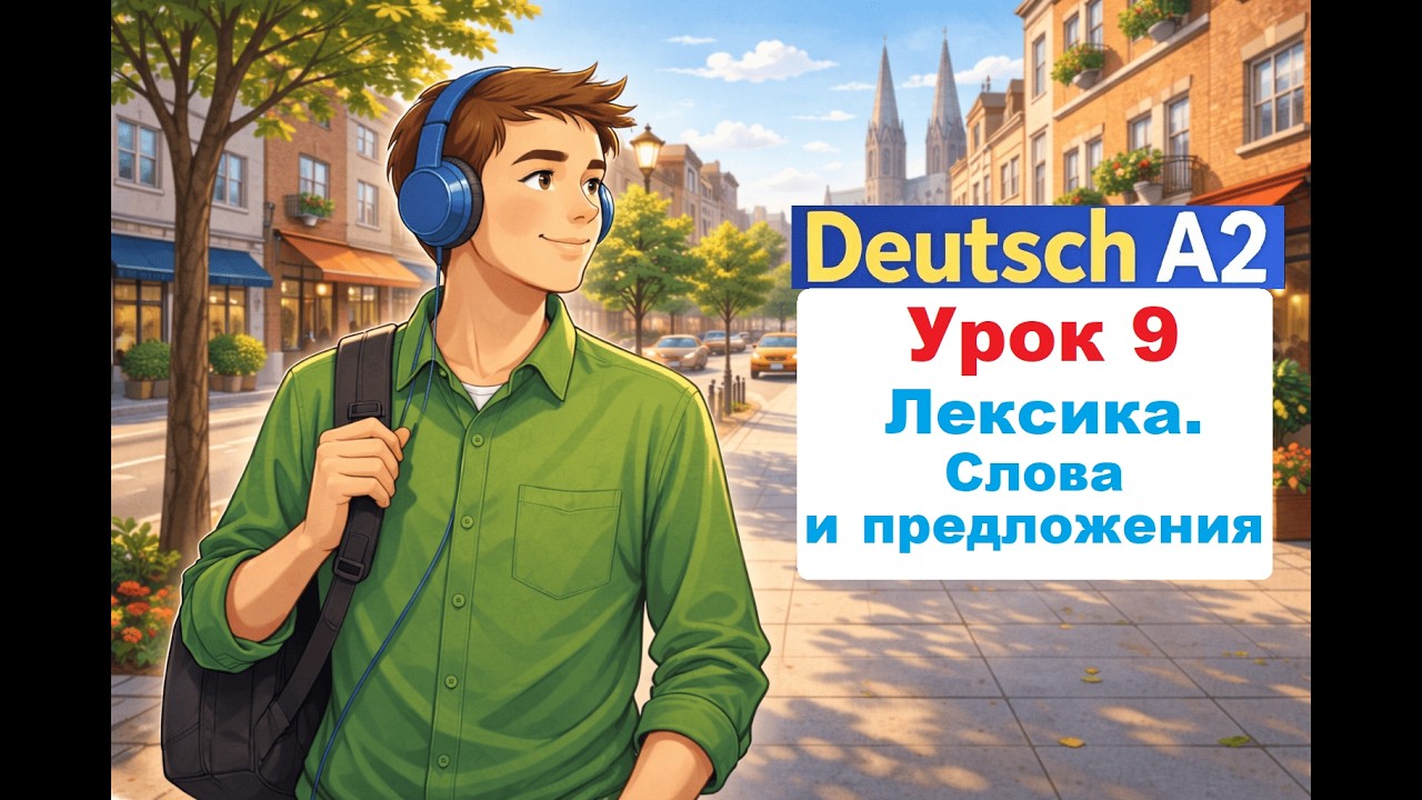 Немецкий язык A2 — Урок 9 (целиком): Лексика. Слова и фразы | Немецкий для начинающих