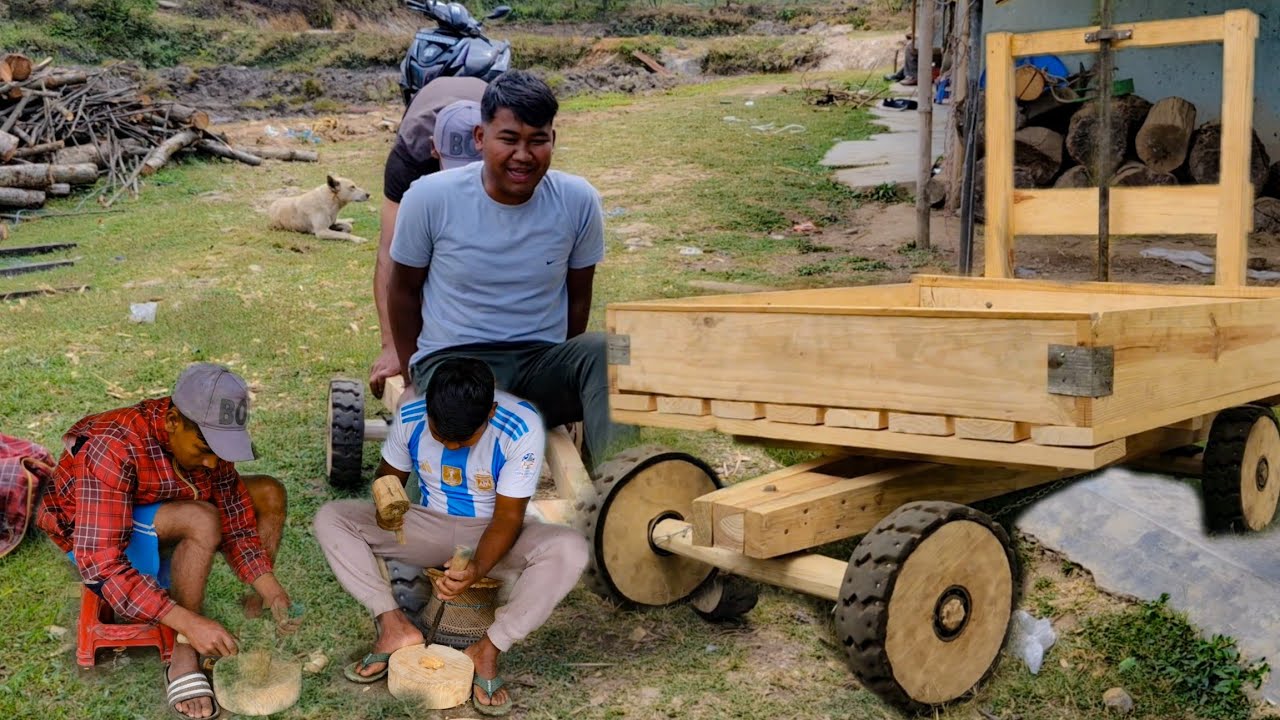 #handmade #craft  #woodwork Shna Kali Bolbaring😁😄|| Khasi Traditional Lamborghini car🥰😍