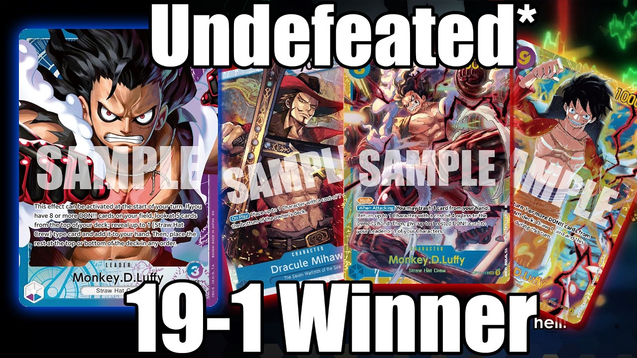 [OP12] U/P Luffy The Right Way W/ Winner Chris Sok Kissimmee Regional | One Piece Card Game