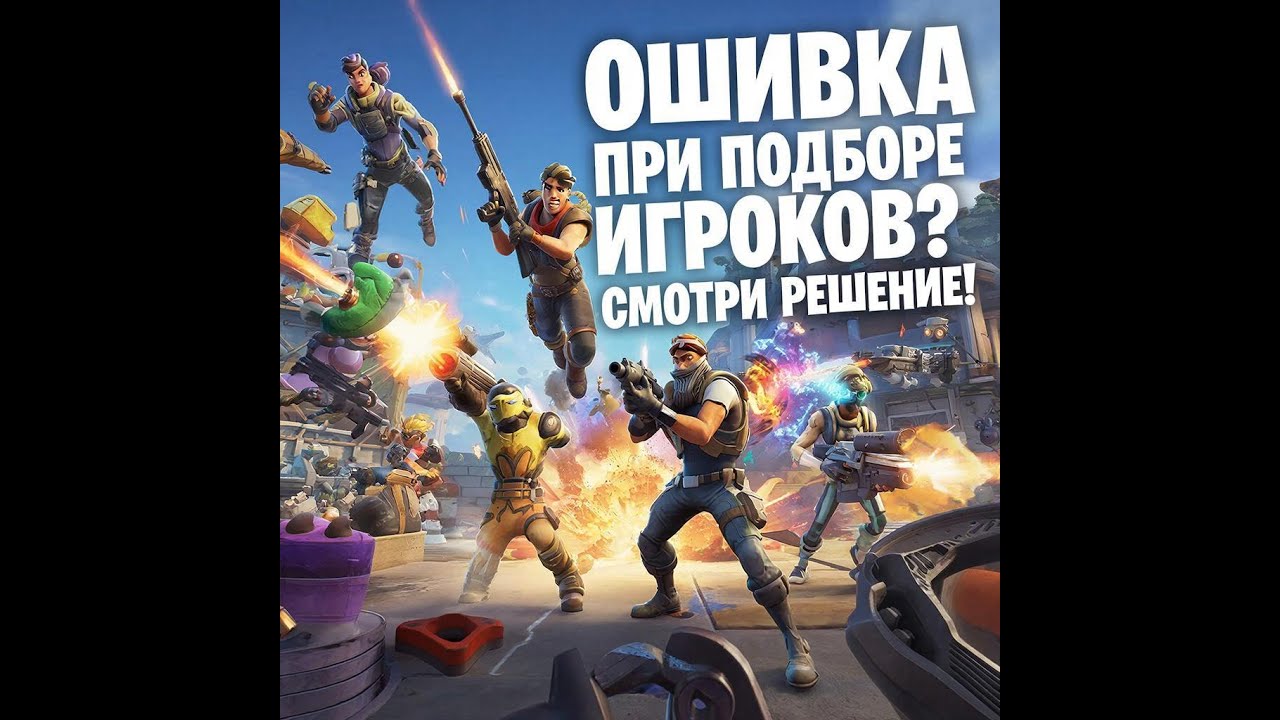 Реальный гайд как исправить ошибку подбора игроков в FORTNITE