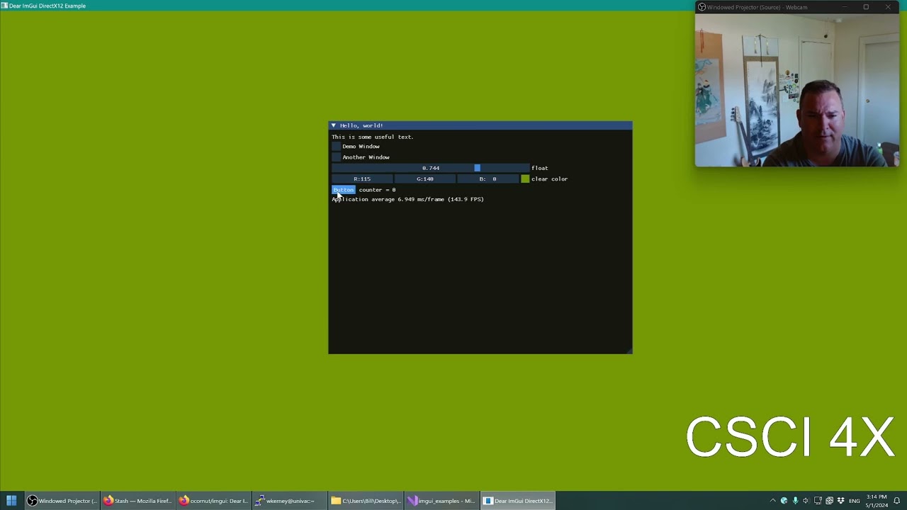 C++: Dear ImGUI in 5 Minutes (+25 minutes of discussion)