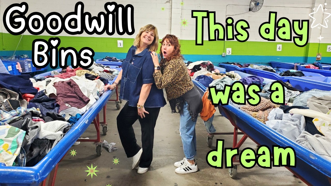 Phenomenal BINS HAUL & My Honest Thoughts On Selling On Poshmark Right Now. ~ Goodwill Outlet Bins