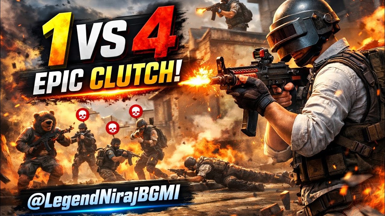 BGMI Training Match Gameplay | Aim Practice + Full Spray Control Test | Close Range 1v4 Clutch