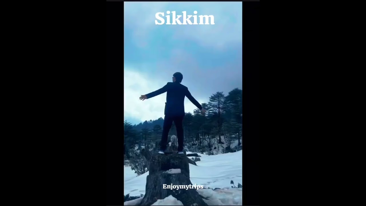 Beauty of Sikkim covered in snow 
