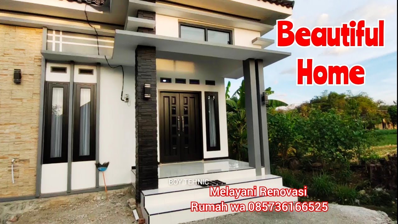 RENOVASI RUMAH MINIMALIS 6X11 CANTIK LUAR DALAM