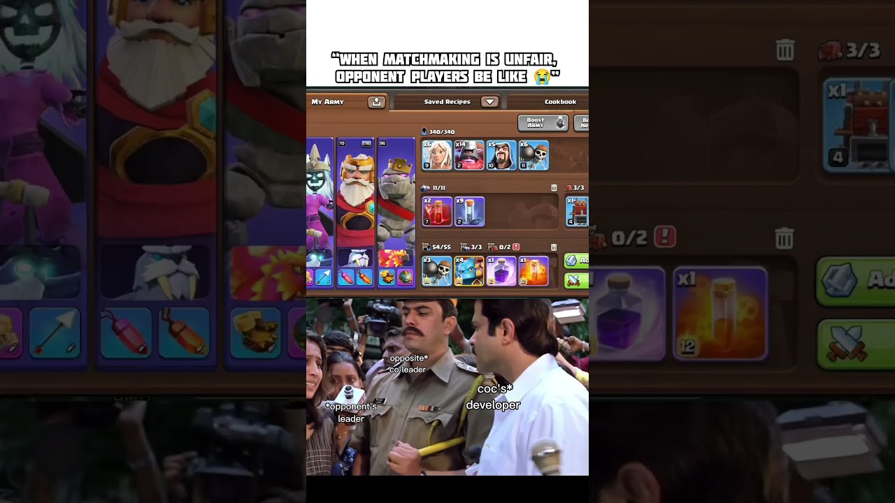 unfair matchmaking  ||clash of clans|| #clashofclans #coc #shorts