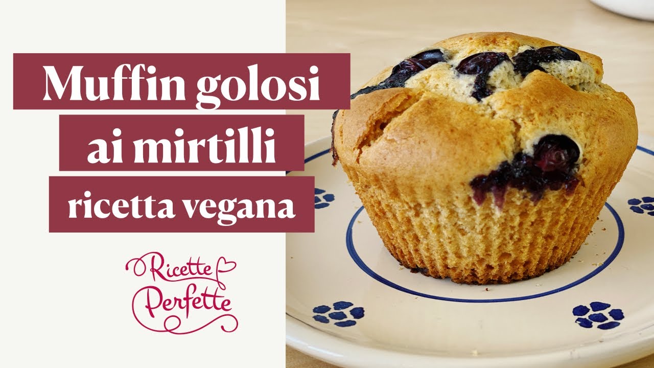 Muffin golosi ai mirtilli, ricetta vegana