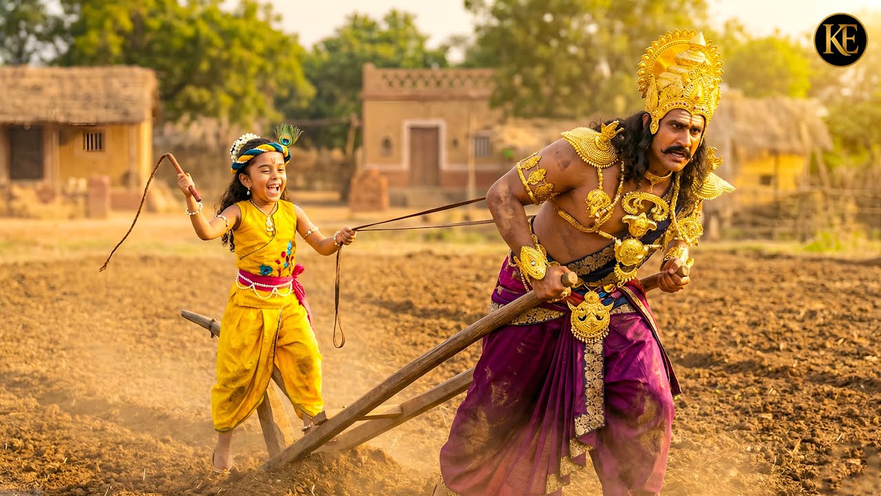 बाल कान्हा की शरारत कंस मामा से करवाई खेत की जुताई || YMKN || Shree Krishan leela ||