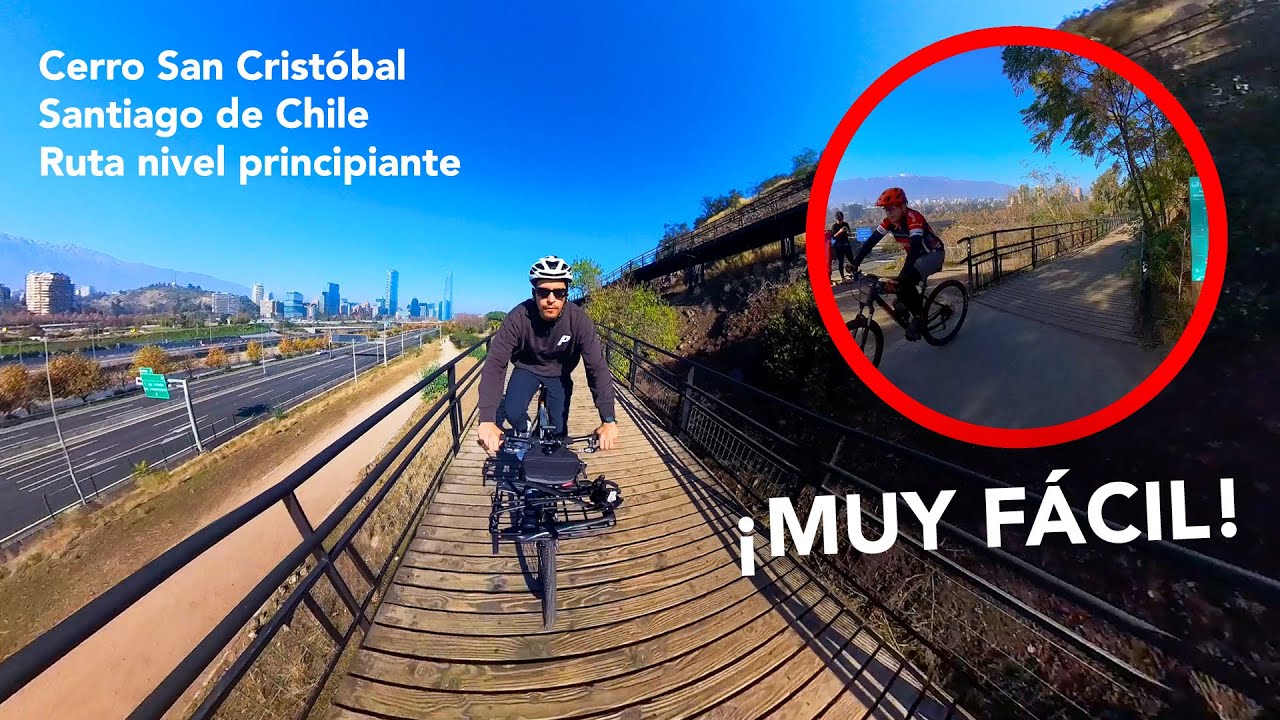 LA MEJOR RUTA EN BICI por Santiago para ciclistas PRINCIPIANTES (fácil y segura) - @ivansebanucci
