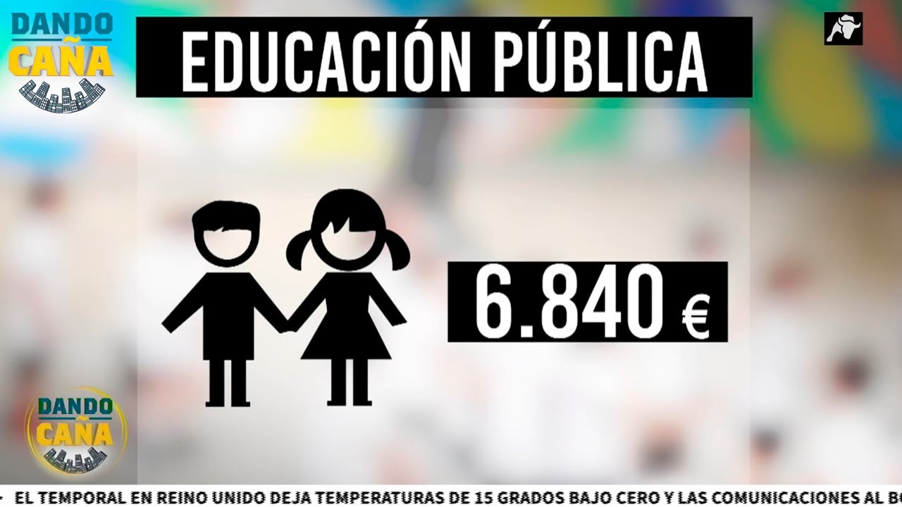&iquest;Cu&aacute;nto cuesta la educaci&oacute;n p&uacute;blica frente a la concertada?