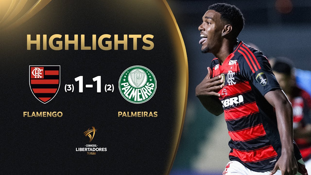 FLAMENGO  (BRA) VS. PALMEIRAS (BRA) [1 (3) - (2) 1] | RESUMEN | CONMEBOL LIBERTADORES SUB 20 2025