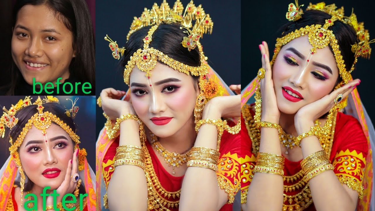 MANIPURI BRIDAL MAKE-UP