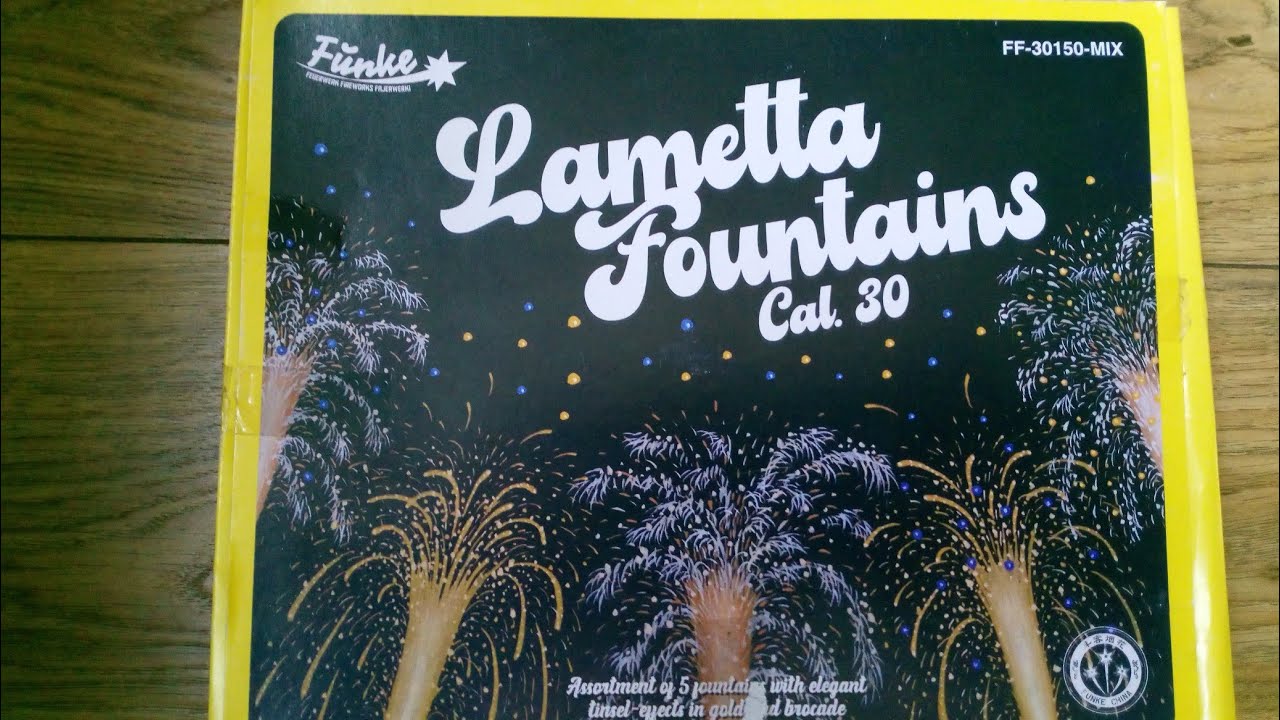 Funke Lametta Fountains - UK Footage