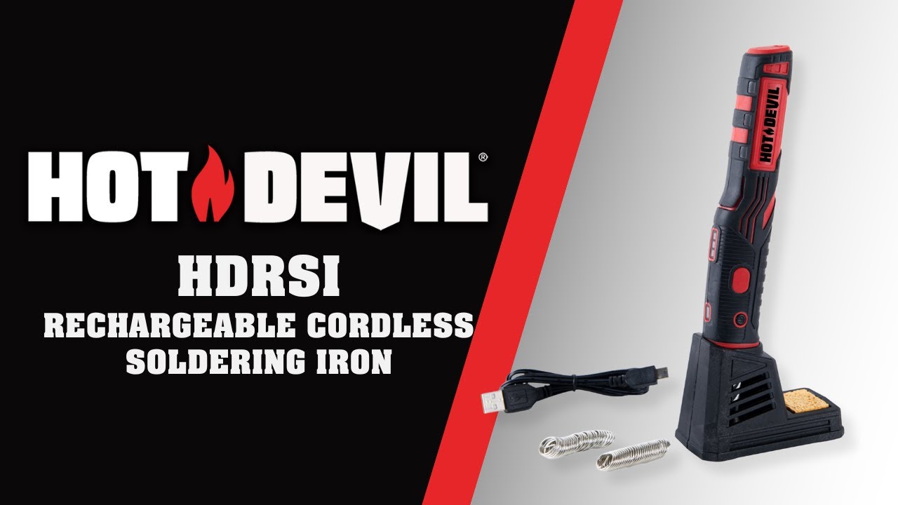 HOT DEVIL HDRSI - Rechargeable Cordless Soldering Iron