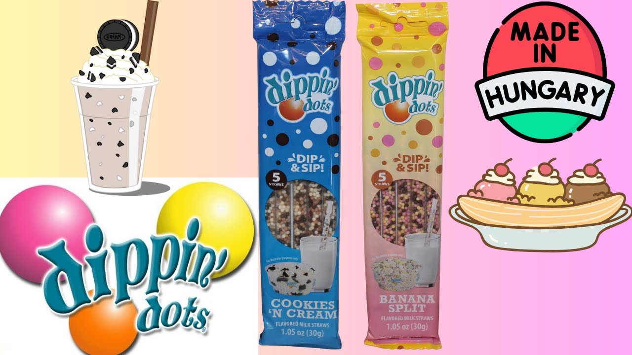 Dippin’ Dots Milk Straws: Cookies ‘N Cream and Banana Split Review