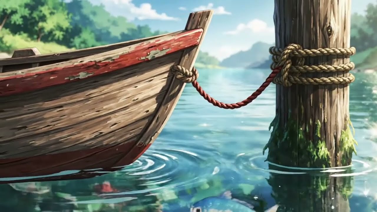 A Peaceful Ghibli River You’ll Want to Live In 🌸 | Soft Ghibli Hours