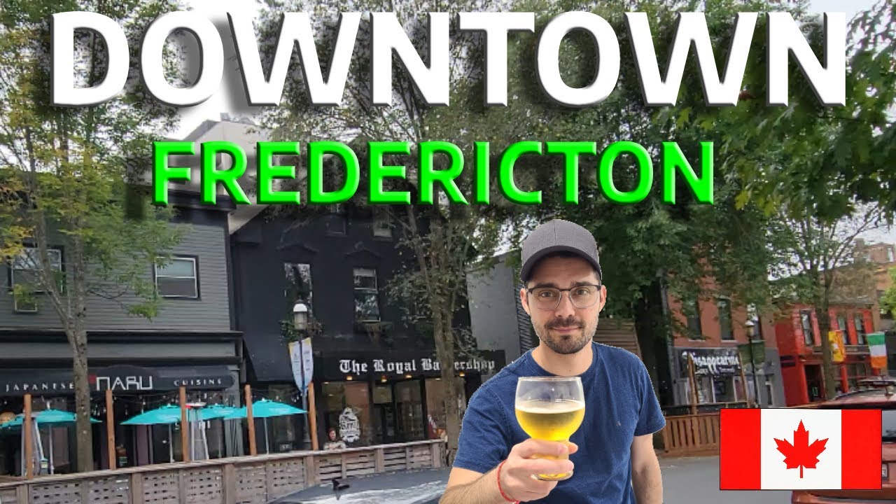 Walking Tour Downtown Fredericton,NB #canada | 4K