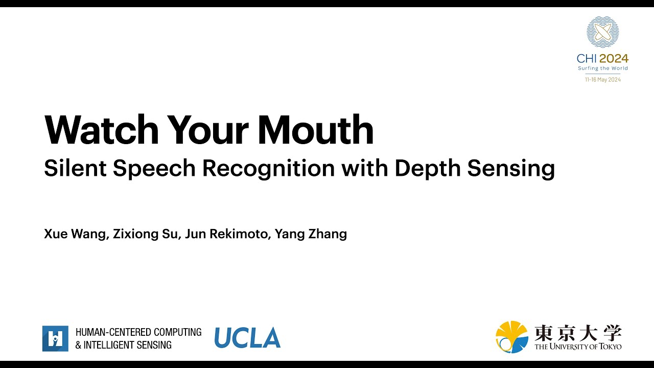 Watch Your Mouth: Silent Speech Recognition with Depth Sensing