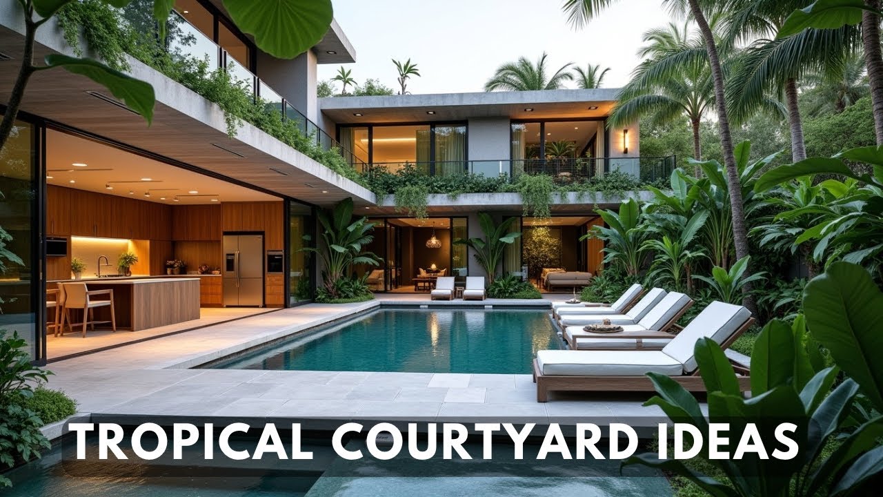 Transform Your Courtyard  with These Beautiful Designs & Layouts | Modern Outdoor Serenity