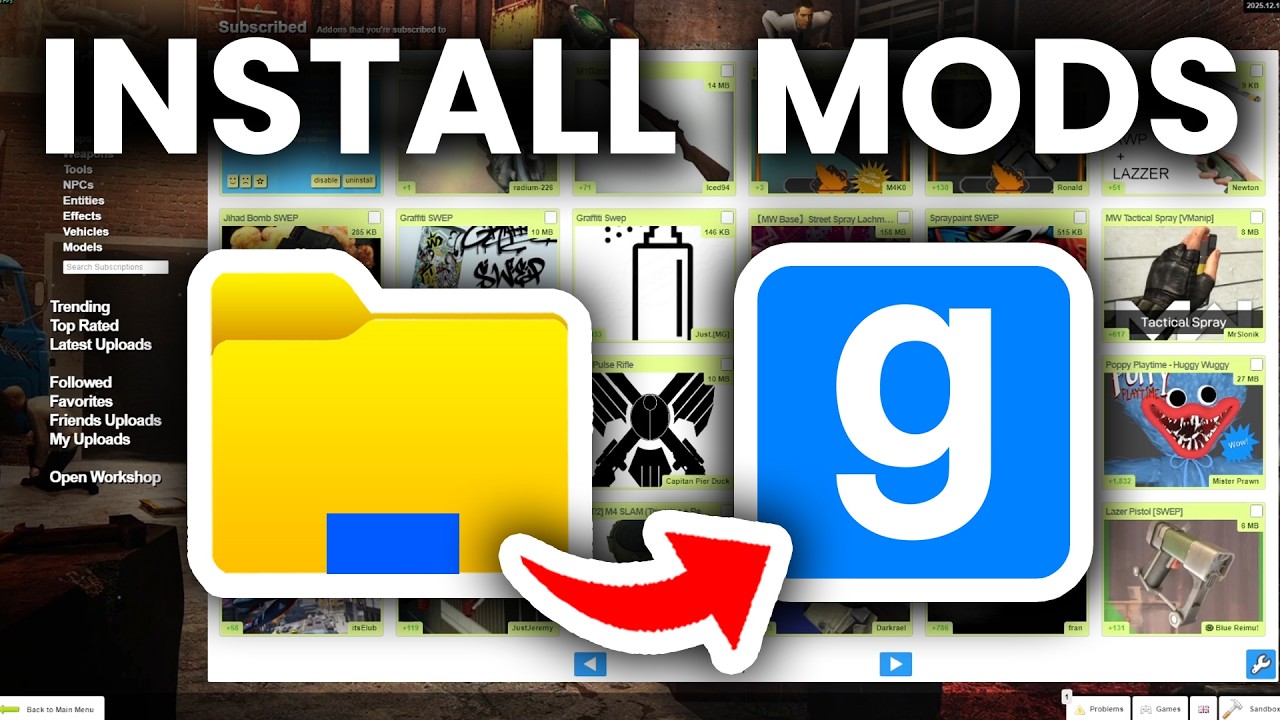How To Get Mods In Garry's Mod (Gmod) - Step By Step