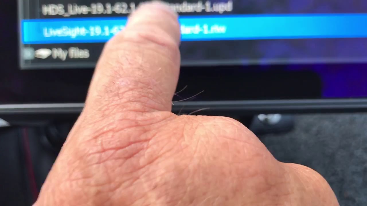 Lowrance LiveSight Transducer Software Update.