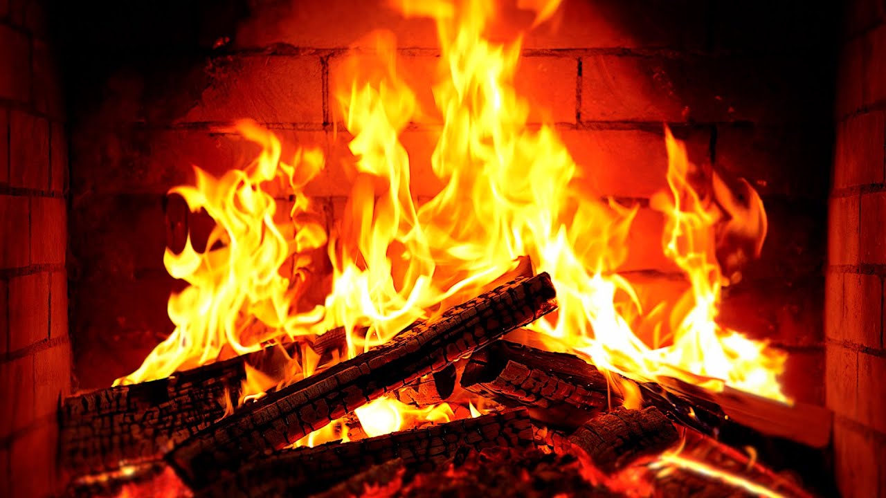 🔥 Fireplace 4K UHD! Fireplace with Crackling Fire Sounds. Fireplace Ambience